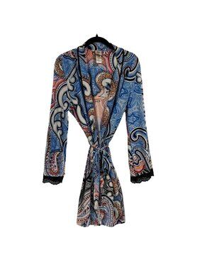 In Bloom by Jonquil Paisley Robe Size M